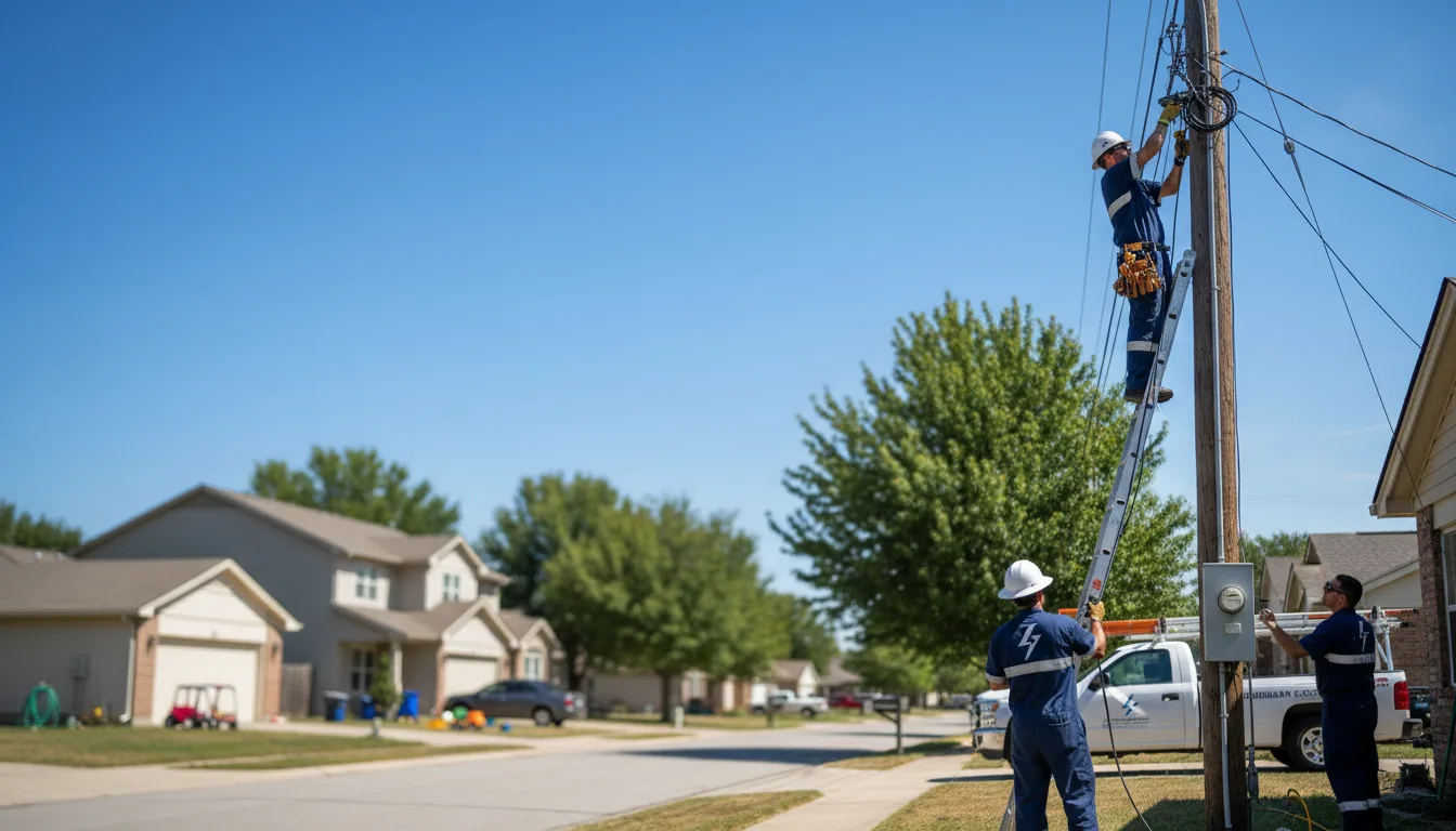 Residential electrician providing installation services in Manchester, IL